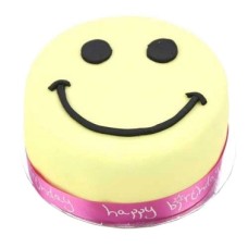 Smiley Celebration Cake For Girl (10 Inch Smiley Celebration Cake For Girl)