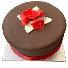 CHOCOLATE ROSE CAKE (10 Inch Chocolate Rose Cake)