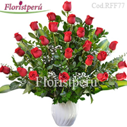 Queen Arrangement - 24 roses