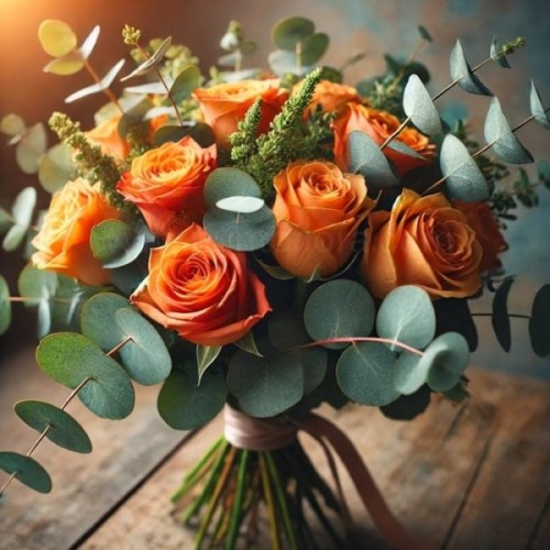 Eucalyptus and Roses (Base)