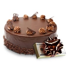Hryvnias with a Chocolate Cake
