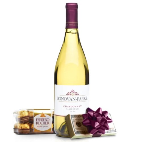 Som with White Wine and Chocs