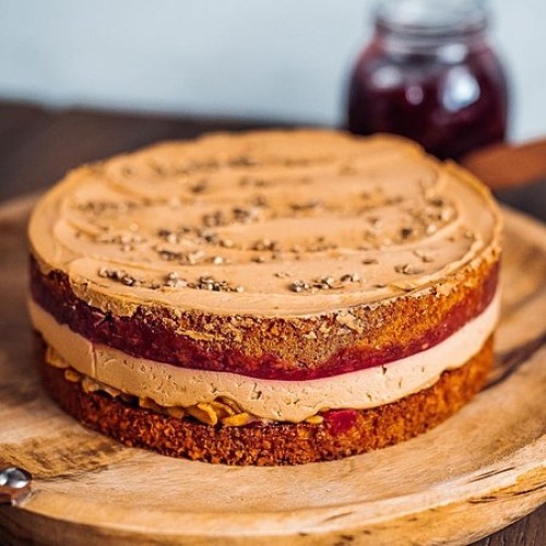 Gluten-free Caramel and Cherry Cake