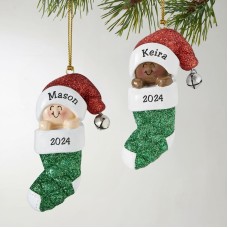 Baby in Stocking Ornament