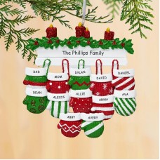 Mitten Family Ornament
