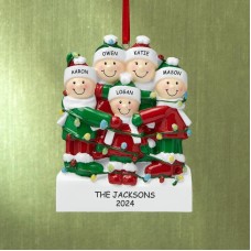 Tangled in Lights Family Ornament