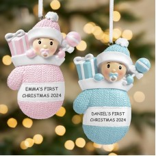 Baby Mitten Ornament