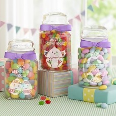 Easter Glass Candy Jars (With Candy)