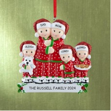 Pajama Family Ornament