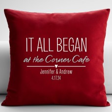 Where It All Began Throw Pillow (Size(18x18))