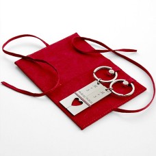Personalized Couple's Keychain Set (Open Text)