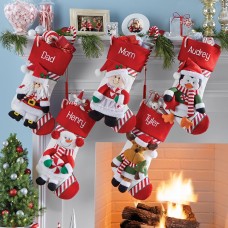 Candy Cane Family Stocking