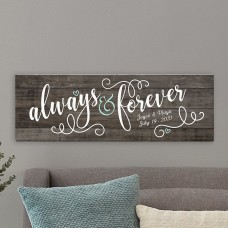 Always & Forever Canvas (Size (6x18))