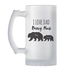 Love You Beary Much Frosted Beer Mug