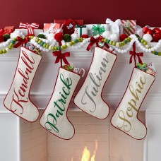 New Swirl Name Stocking