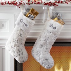 Snowflake Flurries Stocking