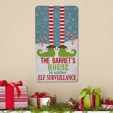 Elf Surveillance Metal Sign