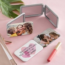 Photo With Message Purse Mirror