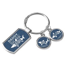 Daddy Shark Keychain (2 Charm)
