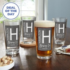 Modern Name Pint Beer Class (Set of 2)