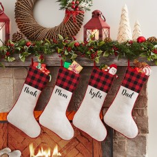 Buffalo Plaid Cuff Stocking