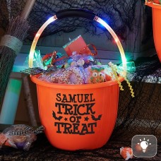 Trick Or Treat Light-Up Handle Bucket