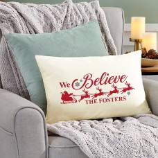 We Believe Santa Throw Pillow