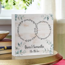 Rings of Love Wood Block (White Edge)