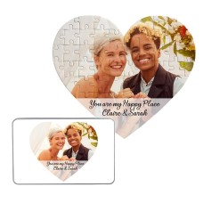Picture-Perfect Photo Heart Puzzle (Photo (With Message))
