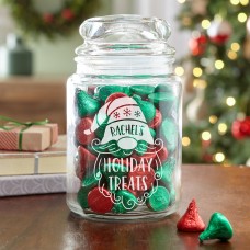 Gnome Treats Glass Treat Jar