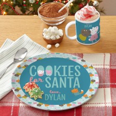 Peppa Pig and Friends Cookies for Santa Plate & Cup