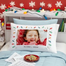 Festive Lights Photo Pillowcase
