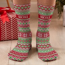 Knit Argyle Socks