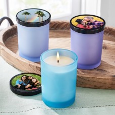 Picture Perfect Photo Glass Candle (Photo with Message)