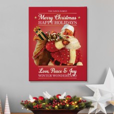 Traditional Santa Canvas