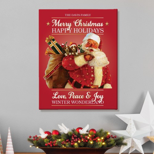 Traditional Santa Canvas