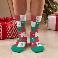 PEANUTS Holiday Quilt Pattern Socks