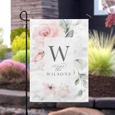 Watercolor Flowers Garden Flag
