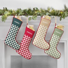 New Checkered Holiday Stocking