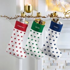 New Colorful Stars Quilted Stocking