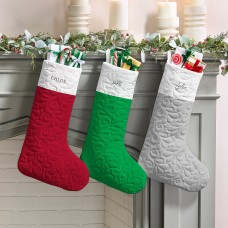 New Elegant Name Quilted Stocking