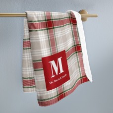 New Pleasantly Plaid Initial Kitchen Towel
