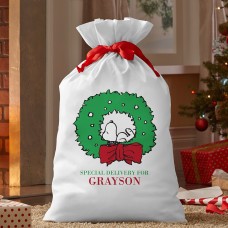 New PEANUTS Holiday Wreath Oversized Gift Bag