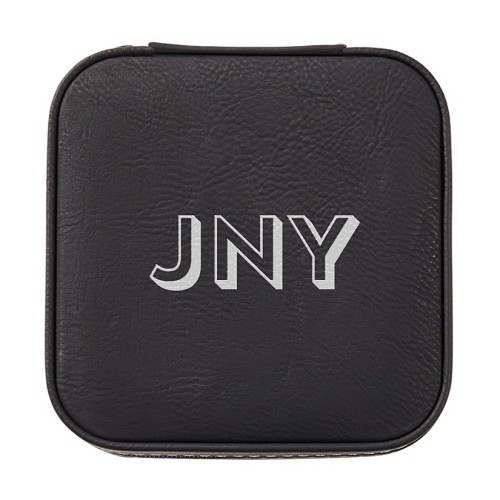 Bold Initials Travel Jewelry Box