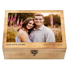 Magical Memories Photo Wood Keepsake Box