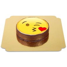 Sacher Emoji Kiss Cake