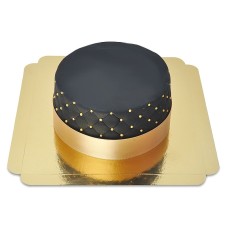 Deluxe Black Cake - double height (Small (18 cm(12 parts)))