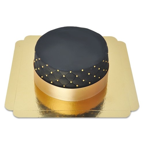 Deluxe Black Cake - double height (Small (18 cm(12 parts)))