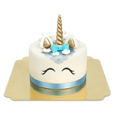 Blue Unicorn Cake (Medium(36 cm))