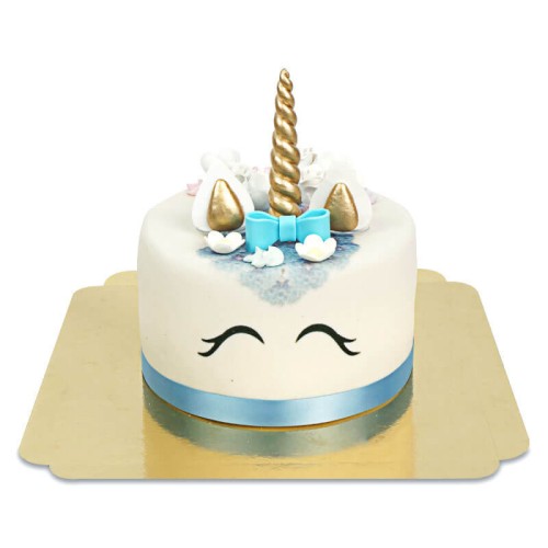 Blue Unicorn Cake (Small(18 cm))